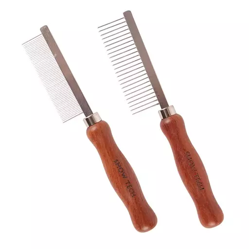 Show Tech Kampa ruusupuukahvalla, 18 cm (Harva) - Koiran harjat, karstat ja kammat - TG26STE034 - 1