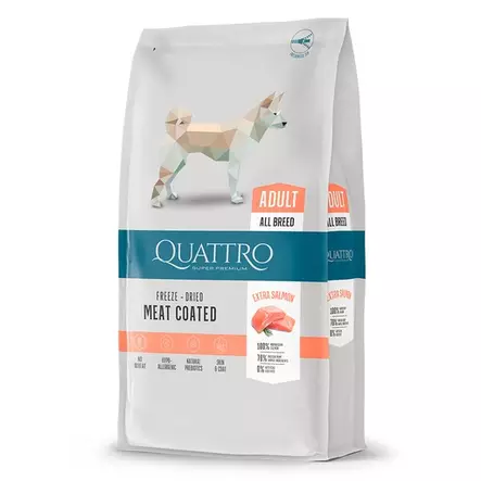 Quattro Dog Adult Salmon All Breed (3 kg) - Quattro koiran kuivaruoat - 30225 - 1