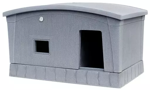 Jämpti lämpöeristetty koirankoppi, harmaa - Koiratarhat ja kopit - 50055 - 1