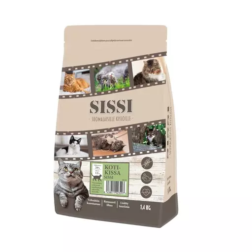 Kotikissa Sissi, täysravinto kissoille, 1,4 kg - Koiran kuivaruoat - 30245 - 1