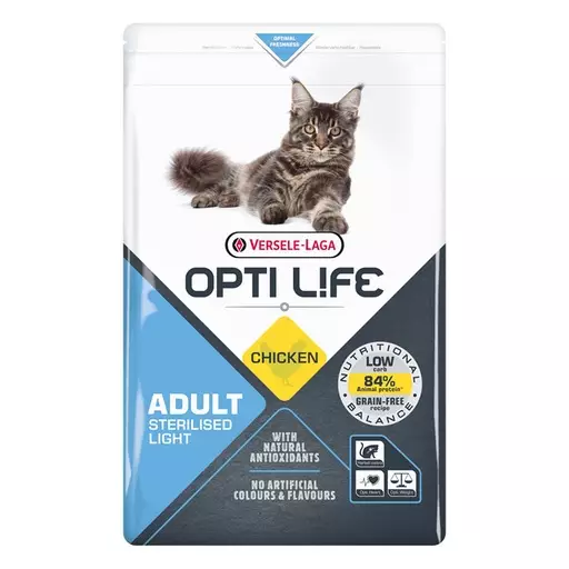 Opti Life Cat Sterilised/Light Viljaton kana (2,5 kg) - Opti Life koiran kuivaruoat - 441315 - 1