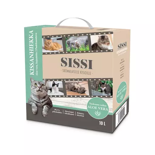 Sissi Kissanhiekka Aloe vera, hajustettu, 10 l - Kissanhiekat - 30215 - 1