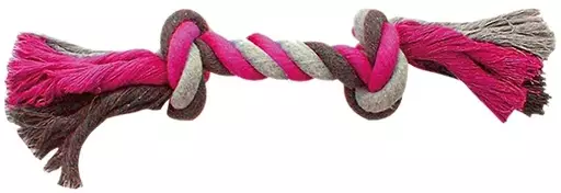 Duvo+ Köysilelu (20 cm, Pinkki-ruskea) - Koiran köysilelut - LD4705006 - 1
