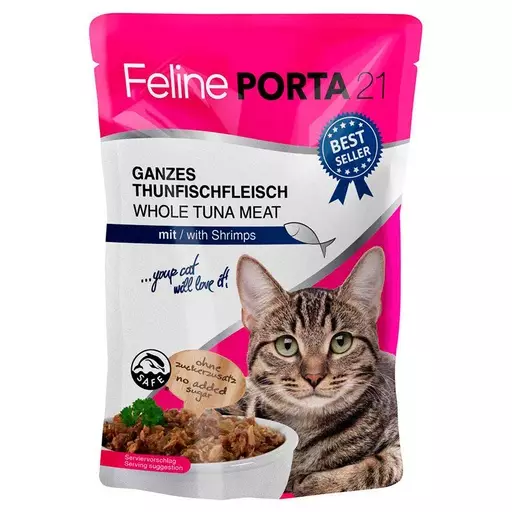 Feline Porta 21 Tonnikala ja katkarapu, 100 g - Kissan herkut - IM7992116 - 1