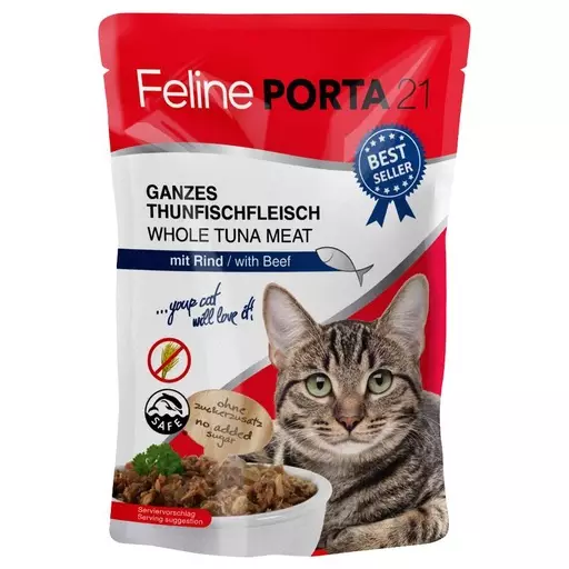 Feline Porta 21 Tonnikala ja nauta 100 g - Koiran märkäruoat - IM7992166 - 1