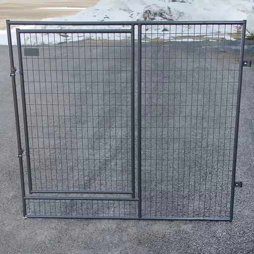 Jämpti Pro MEDI Sinkitty+maalattu ovielementti 2 m, lev. ovi (Valkoinen) - Koiratarhat ja kopit - 50216 - 1