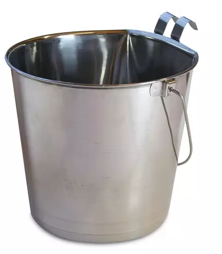 Metallinen juomasanko litteällä takaseinällä (8 l) - Kupit ja juoma-astiat tarhaan - 27106 - 1