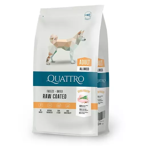 Quattro Dog Adult Poultry All Breed (12 kg) - Quattro koiran kuivaruoat - Q30216 - 1