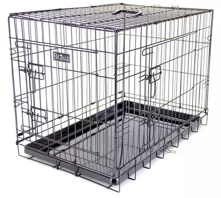 Brava Kevytmetallihäkki, musta (XXXL) - Koiran häkit ja kuljetuslaatikot - 80967 - 1