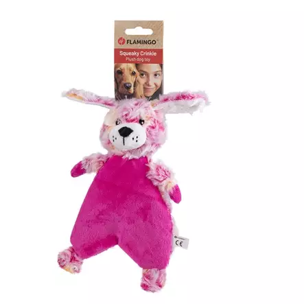 Flamingo Roza rapiseva koira 28,5 cm - Koiran lelut ja aktivointi - FL524427 - 1