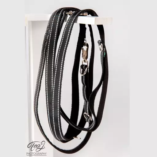 Finnero RESCUE Monitoimitalutin, musta (2,0 x 300 cm) - Koiran talutushihnat - FNK22037 - 1