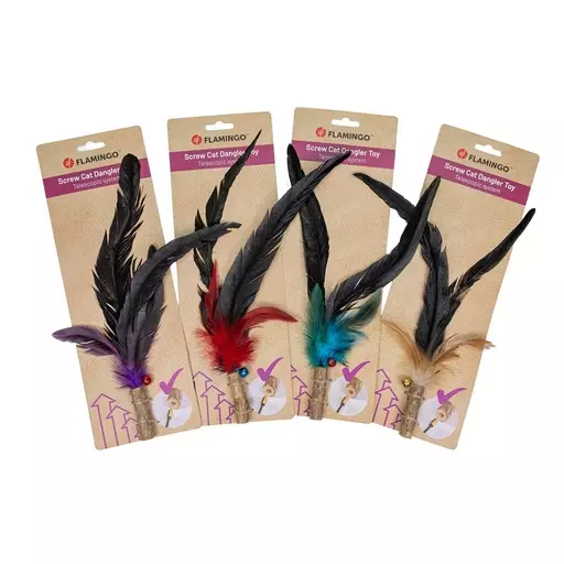 Flamingo Plomo matatabi-höyhenlelu kissalle - Kissan lelut ja aktivointi - FL561667 - 1