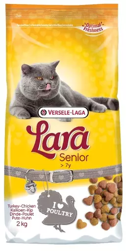 Lara Senior, täysravinto ikääntyville kissoille, 2 kg - Lara kissan kuivaruoat - 441067 - 1