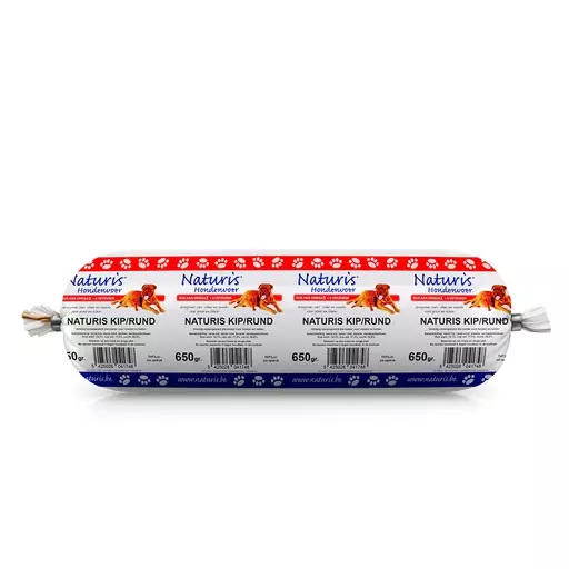 Naturis Fresh Meat Kana & Nauta, 650 g - Koiran märkäruoat - 50267 - 1