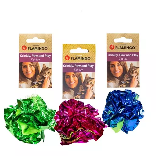 Flamingo Krispo rapinapallo kissalle - Kissan lelut ja aktivointi - FL561748 - 1