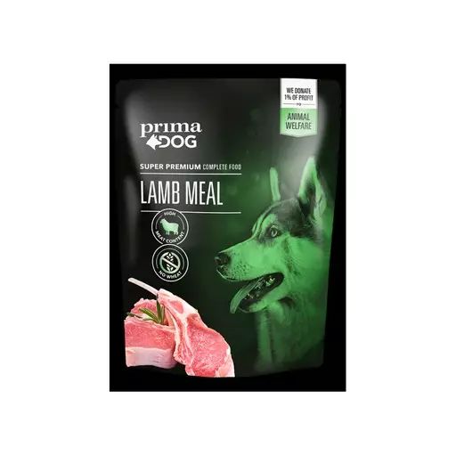 PrimaDog Lammas-annosateria, koiran täysravinto 260g - PrimaDog koiran märkäruoat - PP10078 - 1