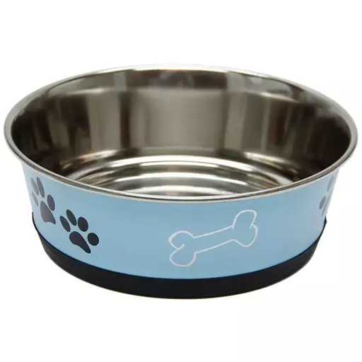 Brava Metallikuppi liukuesteellä, Paws & Bones (0,9 l) - Kupit ja ruokintatarvikkeet - 30049 - 1