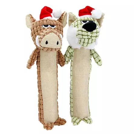 Boogie Koiran pehmolelu Vihainen jouluvillieläin 36cm (Susi) - Koiran pehmolelut - PDT1179CF - 1