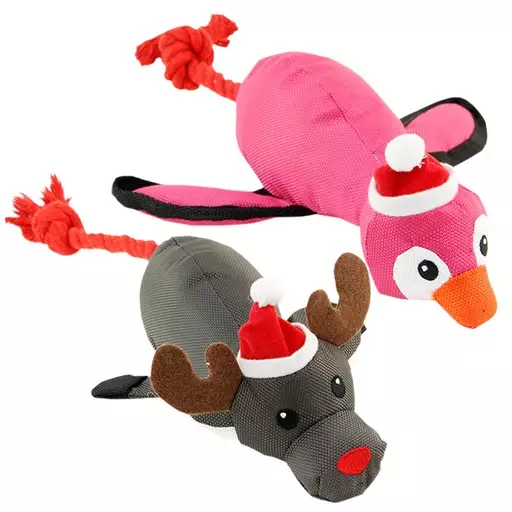 Boogie Koiranlelu Tonttueläin, 42 cm (Pingviini) - Koiran pehmolelut - PDT8036P - 1